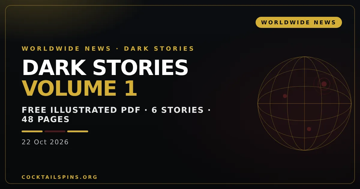 Cocktailspins Releases Dark Stories, Volume 1, a Free Illustrated Book of Gambling Fiction