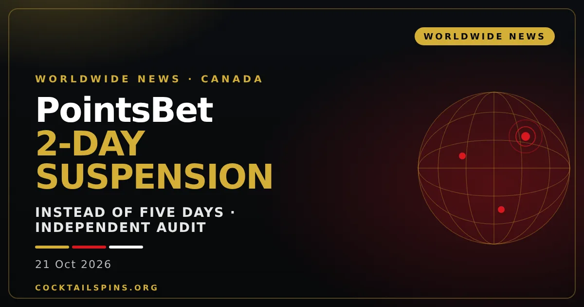 Ontario Cuts PointsBet’s Proposed Five-Day Suspension to Two Days in a Settlement