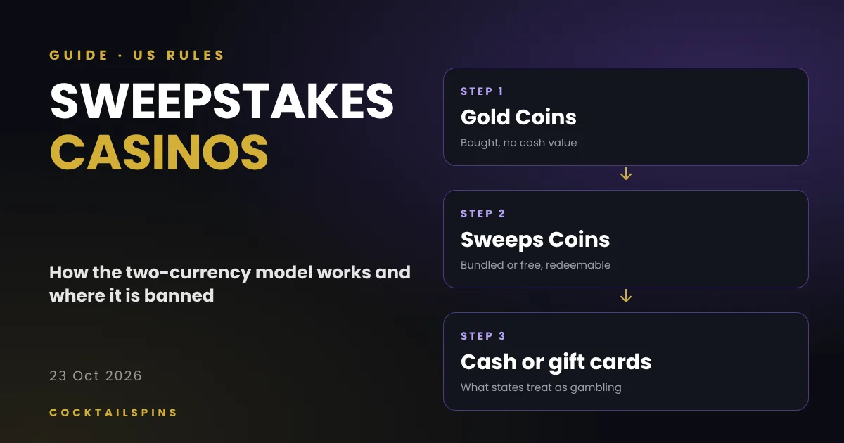 Sweepstakes Casinos Explained: How They Work and Where US States Have Banned Them